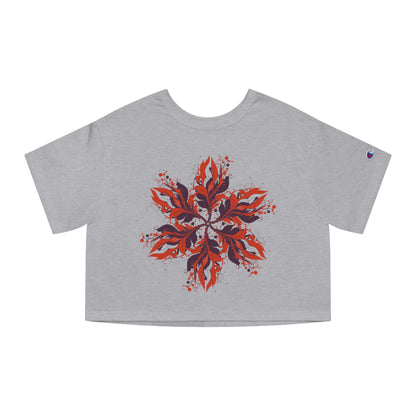 Women's Heritage Cropped T-Shirt - Blooming Wildflower