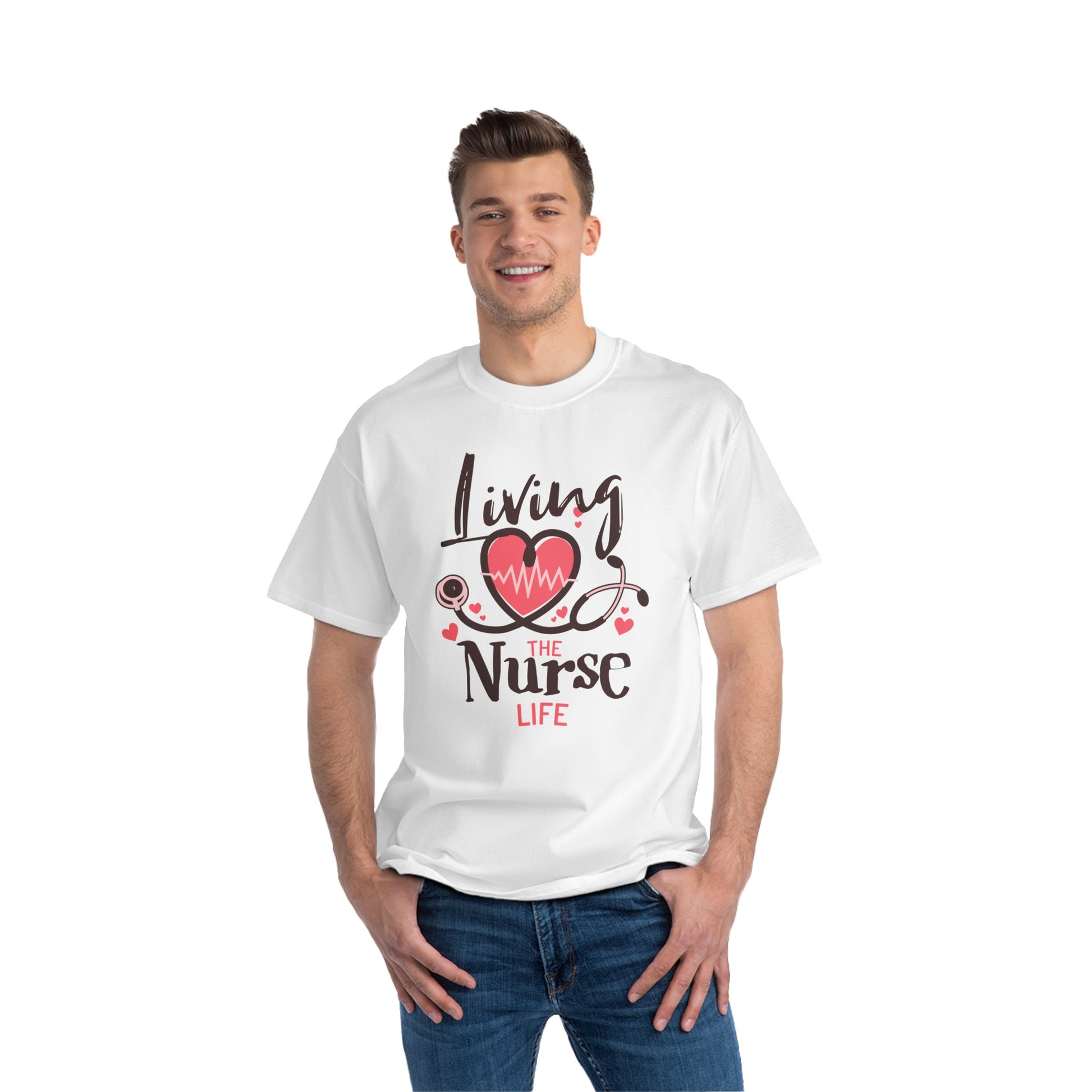 A Global Force for Healing Loving Nurses white T-shirts