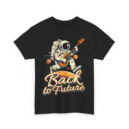 Back to the Future: Rock Out in Space Unisex Heavy Cotton Tee