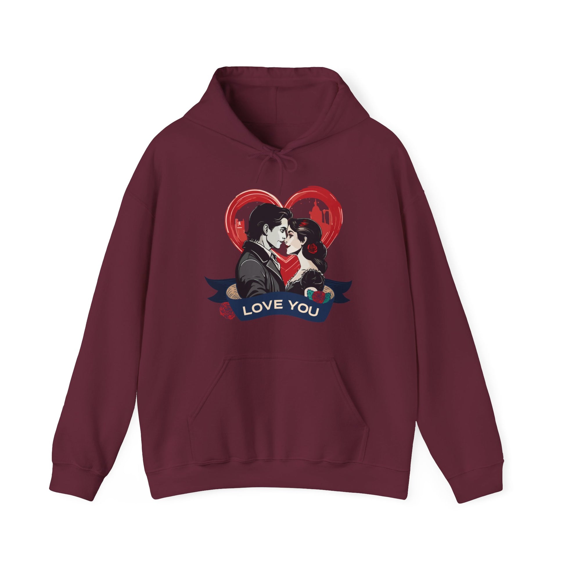 Unisex Heavy Blend™ Valentines Sweatshirt! maroon color