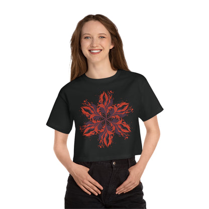 Women's Heritage Cropped T-Shirt - Blooming Wildflower