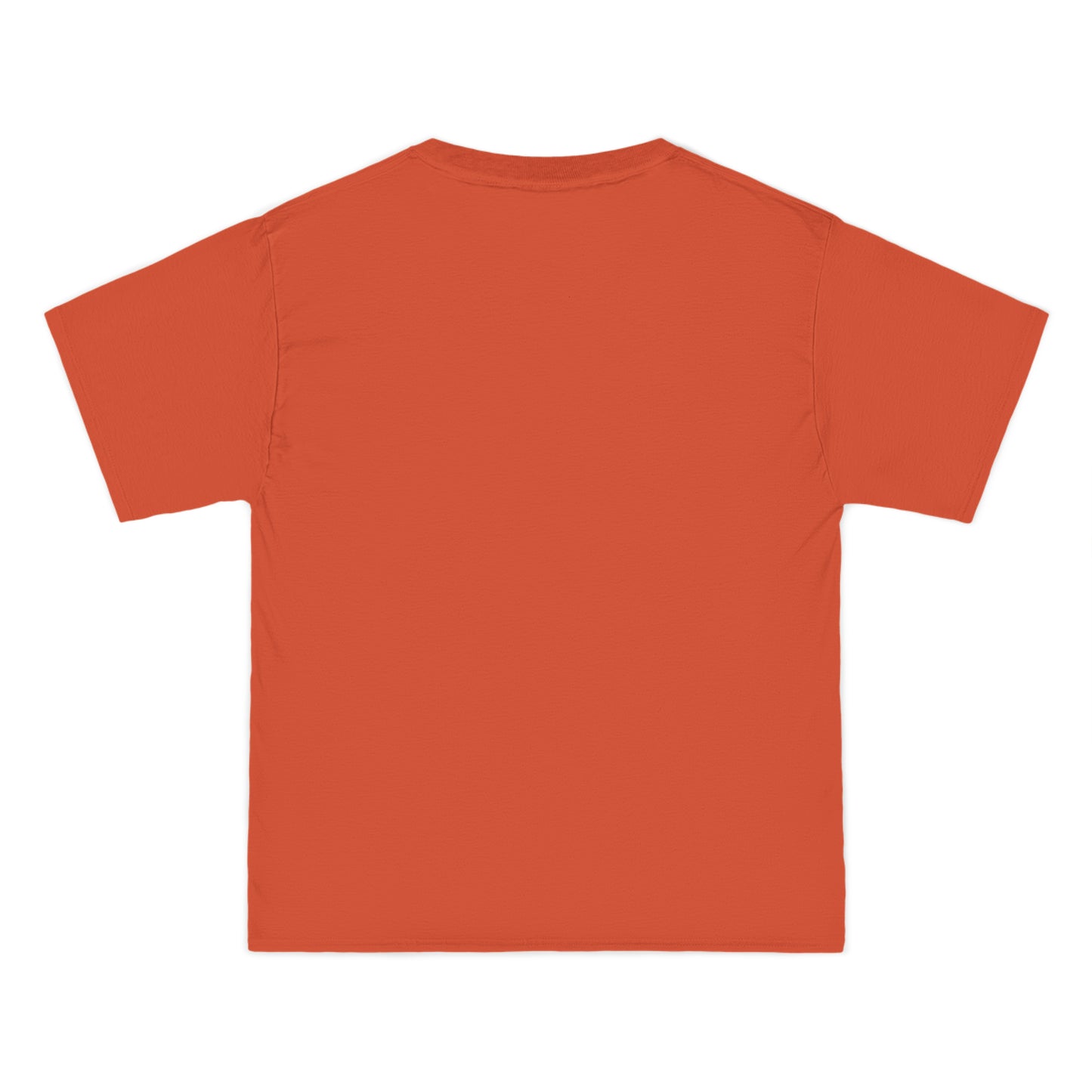 Beefy-T® T-Shirt orange color, back view, cotton, unisex