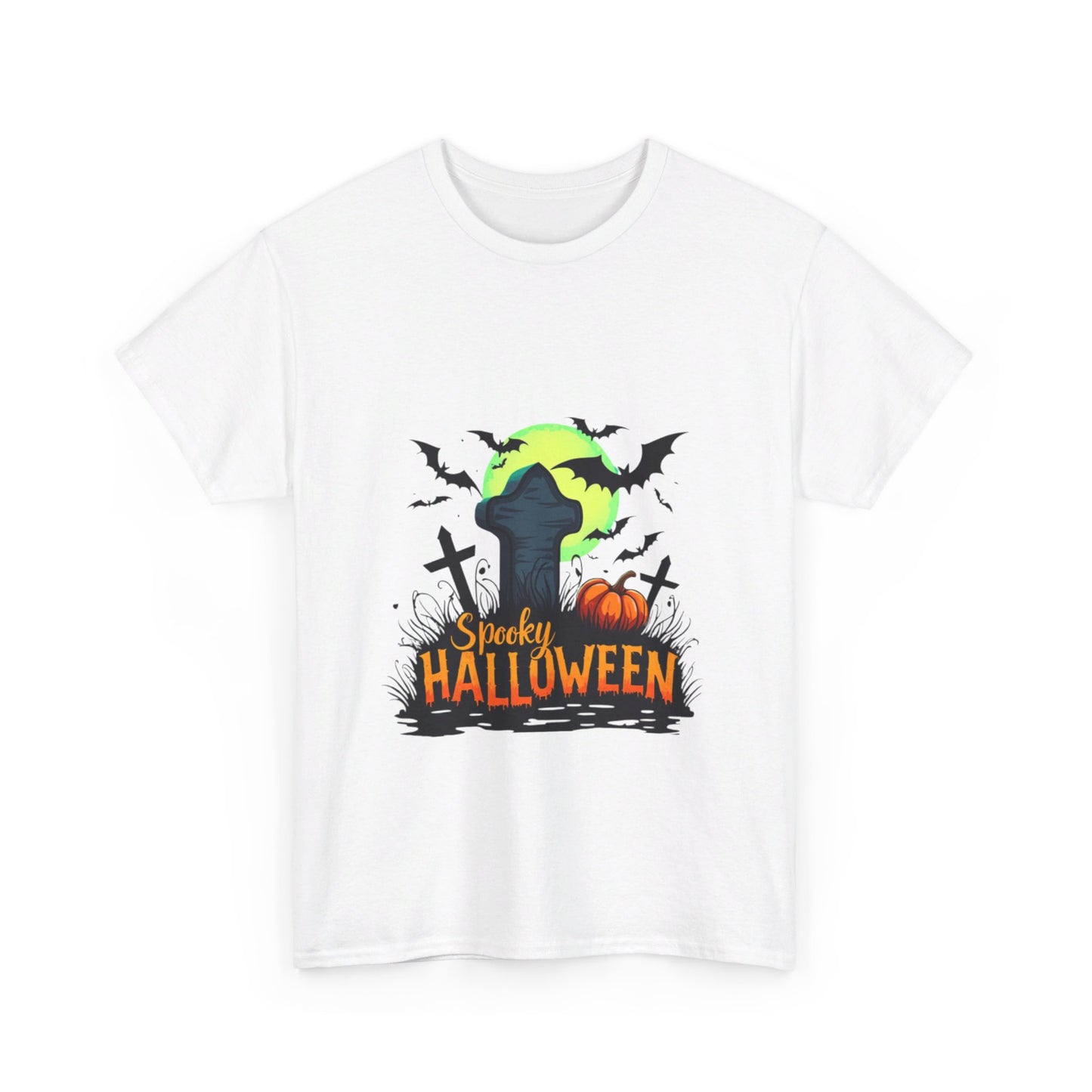 Spooky Halloween Unisex Heavy Cotton Tee