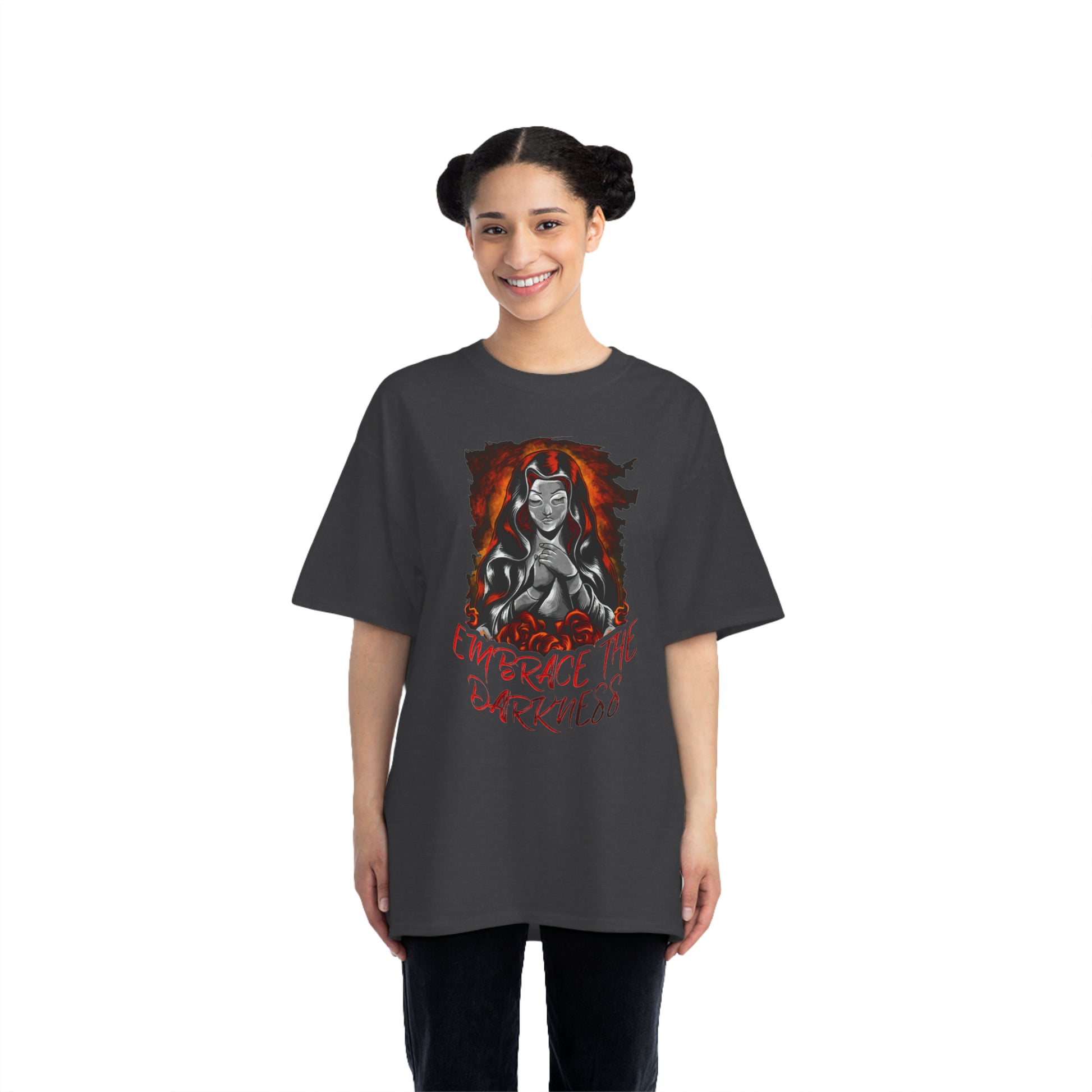 Dark short-sleeve T-Shirt, Embrace the Darkness design