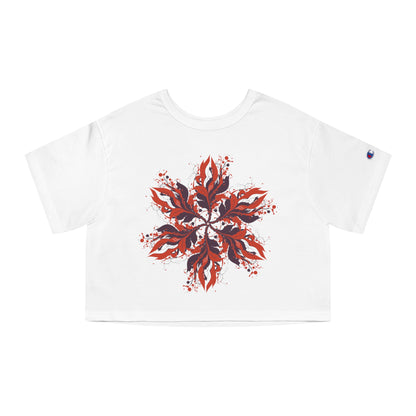 Women's Heritage Cropped T-Shirt - Blooming Wildflower