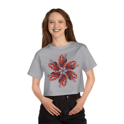 Women's Heritage Cropped T-Shirt - Blooming Wildflower