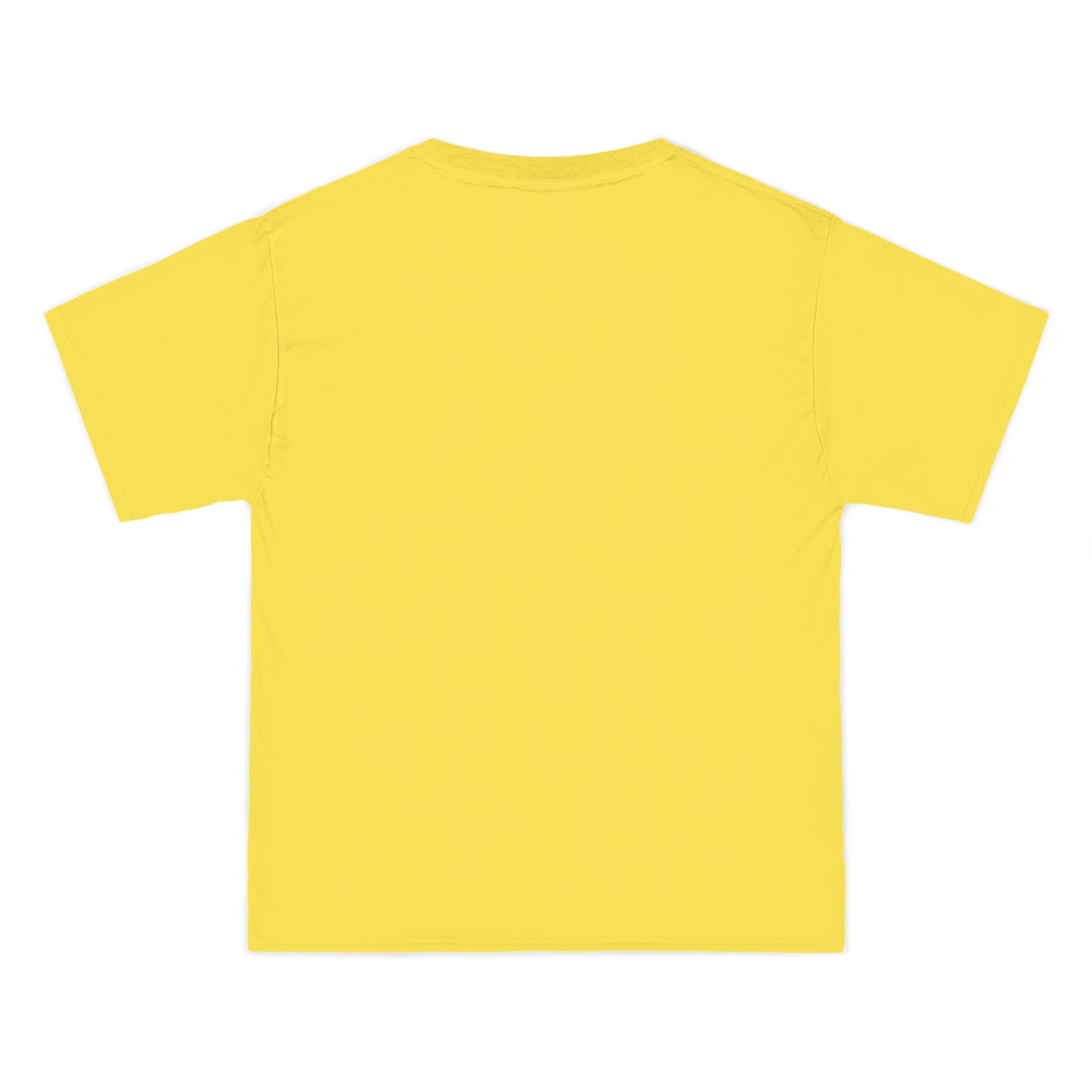 Beefy-T® T-Shirt yellow color, back view, cotton, unisex