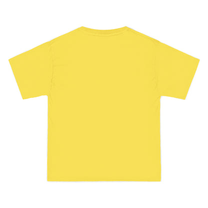 Beefy-T® T-Shirt yellow color, back view, cotton, unisex