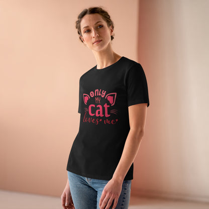 Cat Lover Tee - Only My Cat Loves Me t-shirt Design print