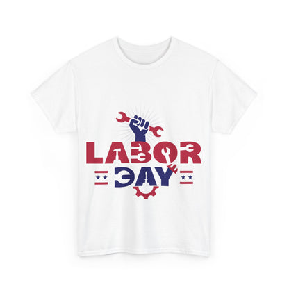 Labor Day T-Shirt Design - Workforce Tribute white Tee