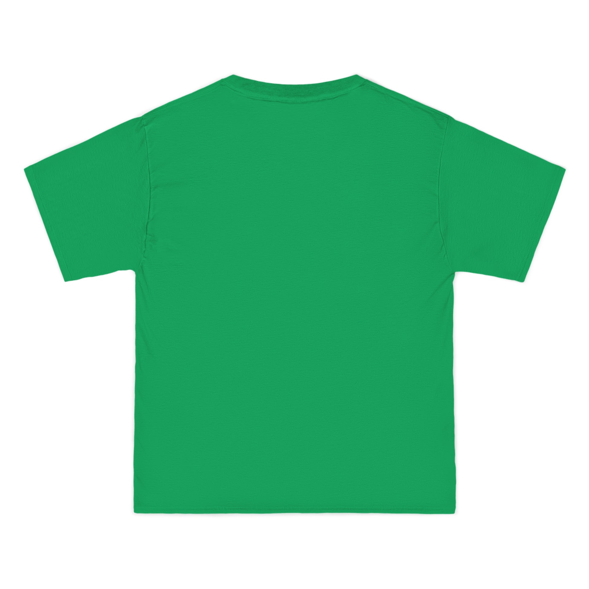 Embrace the Darkness design on Beefy-T® green T-Shirt back