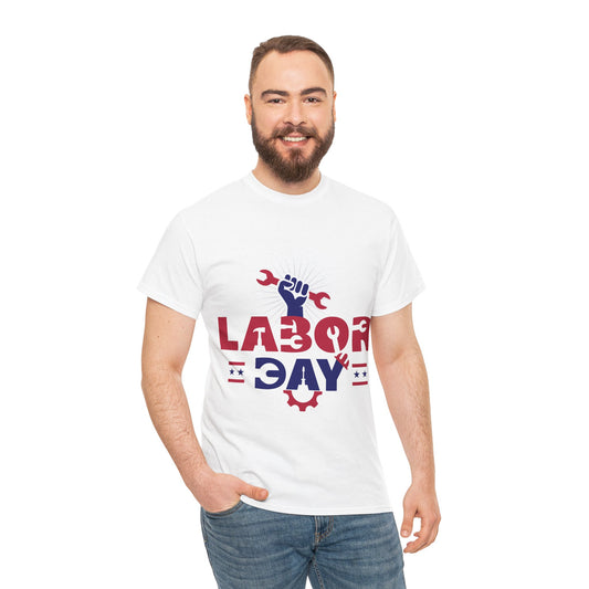 Labor Day T-Shirt Design - Workforce Tribute white tee