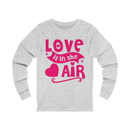 Unisex Jersey Long Sleeve Tee, a Love is in the Air design