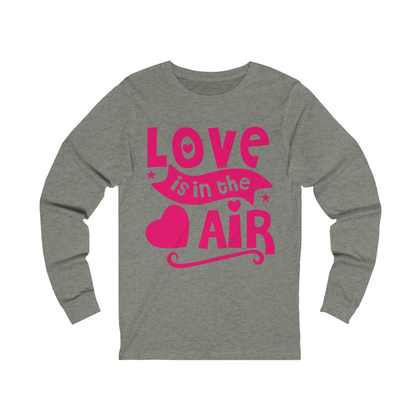 Unisex Jersey Long Sleeve Tee, a Love is in the Air design