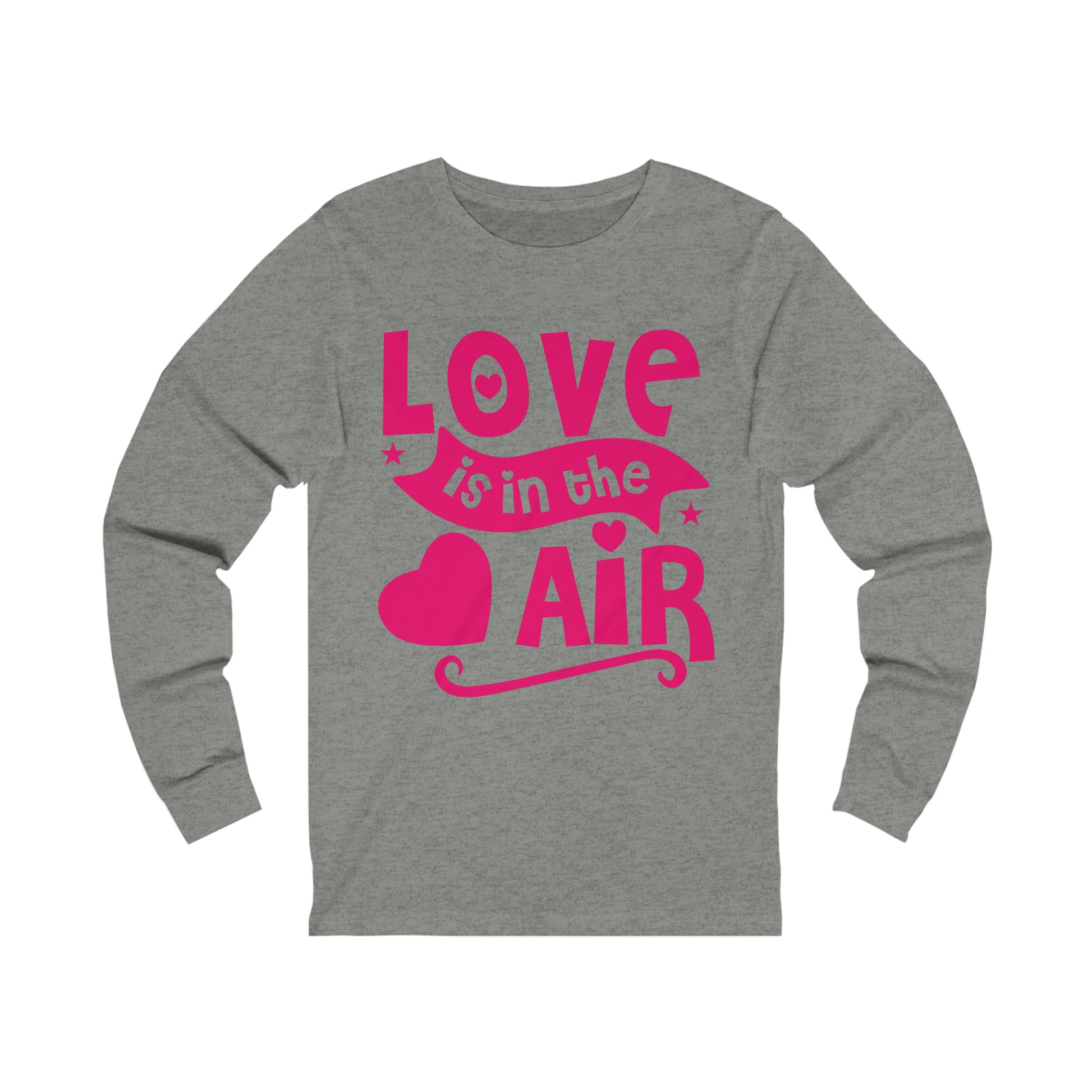 Unisex Jersey Long Sleeve Tee, a Love is in the Air design