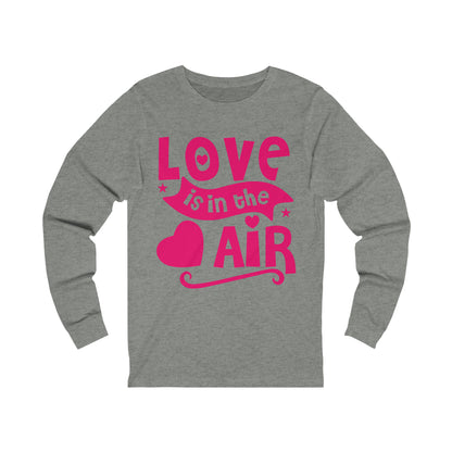 Unisex Jersey Long Sleeve Tee, a Love is in the Air design