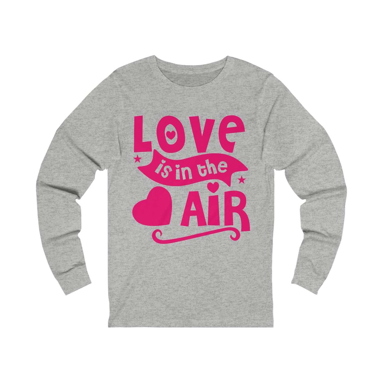 Unisex Jersey Long Sleeve Tee, a Love is in the Air design