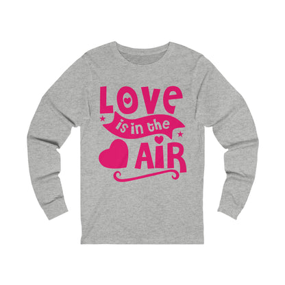 Unisex Jersey Long Sleeve Tee, a Love is in the Air design