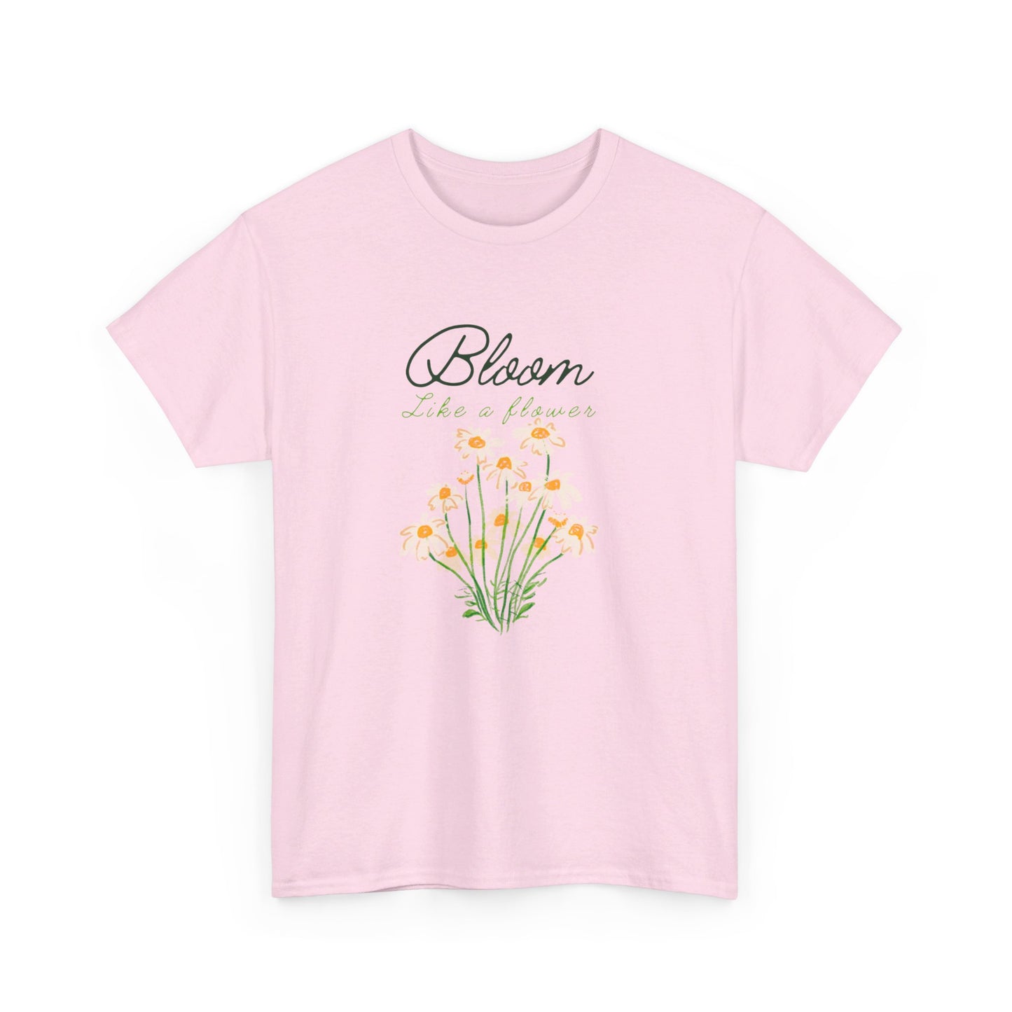 Bloom Like a Flower Unisex Heavy Cotton Tee