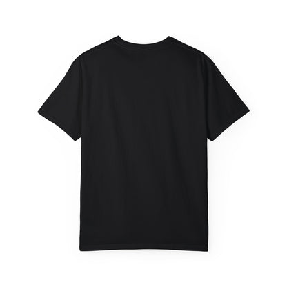 Colorful unisex black tee design, Garment-Dyed T-shirt