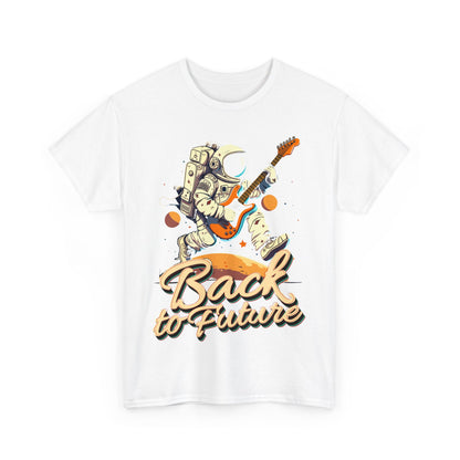 Back to the Future: Rock Out in Space Unisex Heavy Cotton Tee