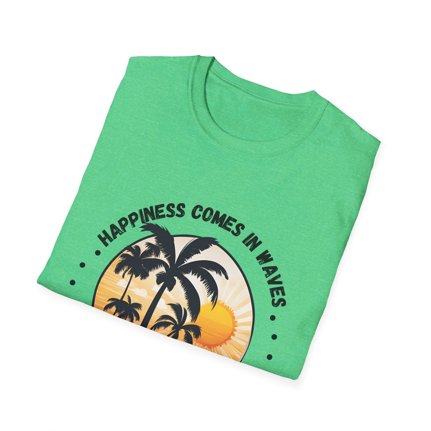 Happiness Comes in Waves Unisex Softstyle T-Shirt