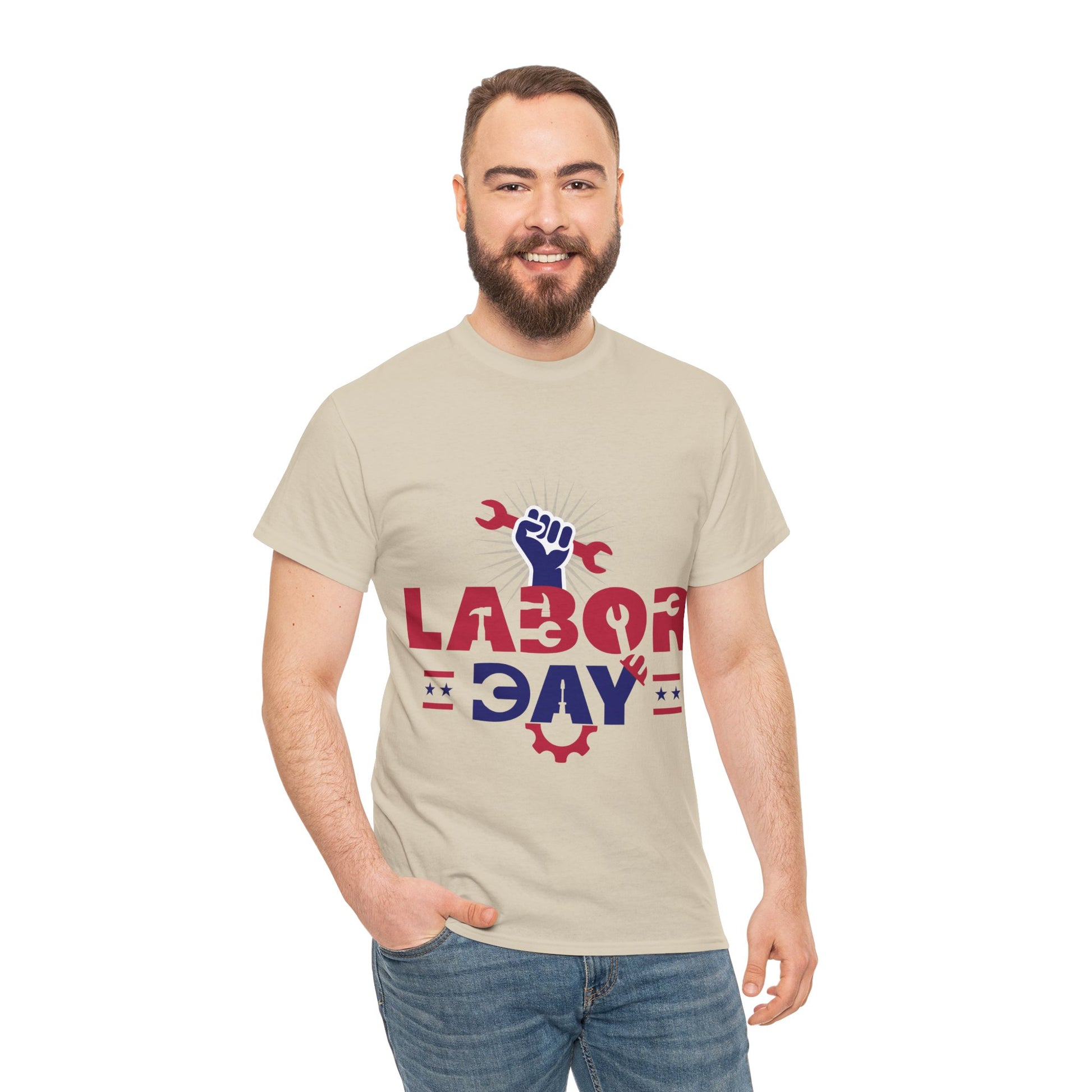 Labor Day T-Shirt Design - Workforce Tribute cream Tee