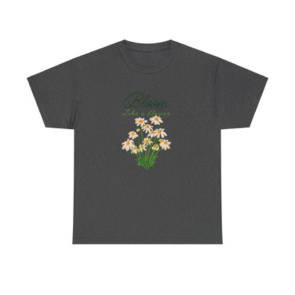 Bloom Like a Flower Unisex Heavy Cotton Tee