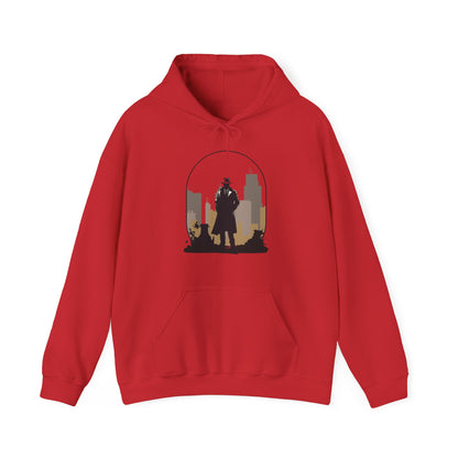 Unisex Heavy Blend™ Valentine Hooded Sweatshirt red design