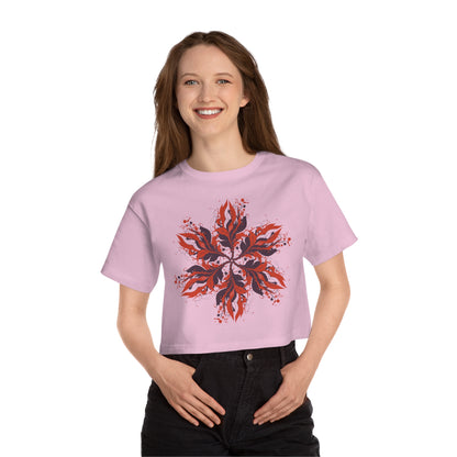 Women's Heritage Cropped T-Shirt - Blooming Wildflower