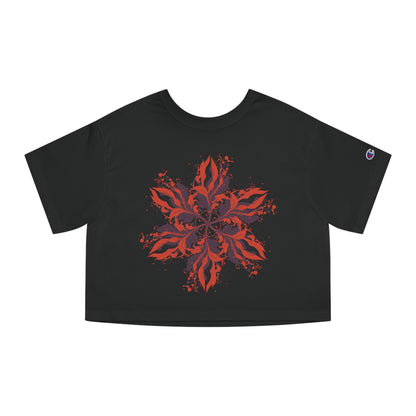 Women's Heritage Cropped T-Shirt - Blooming Wildflower