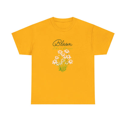 Bloom Like a Flower Unisex Heavy Cotton Tee