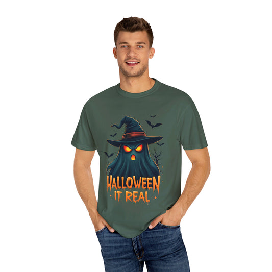 Halloween It Real Unisex Garment-Dyed T-shirt