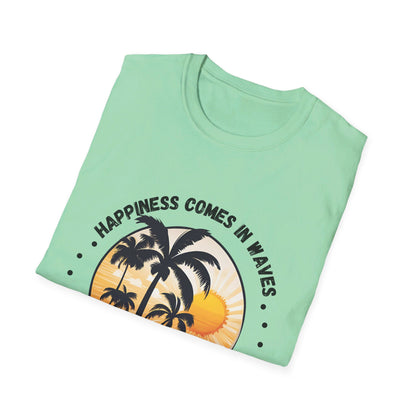 Happiness Comes in Waves Unisex Softstyle T-Shirt