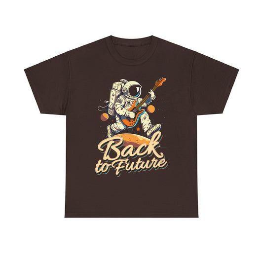 Back to the Future: Rock Out in Space Unisex Heavy Cotton Tee