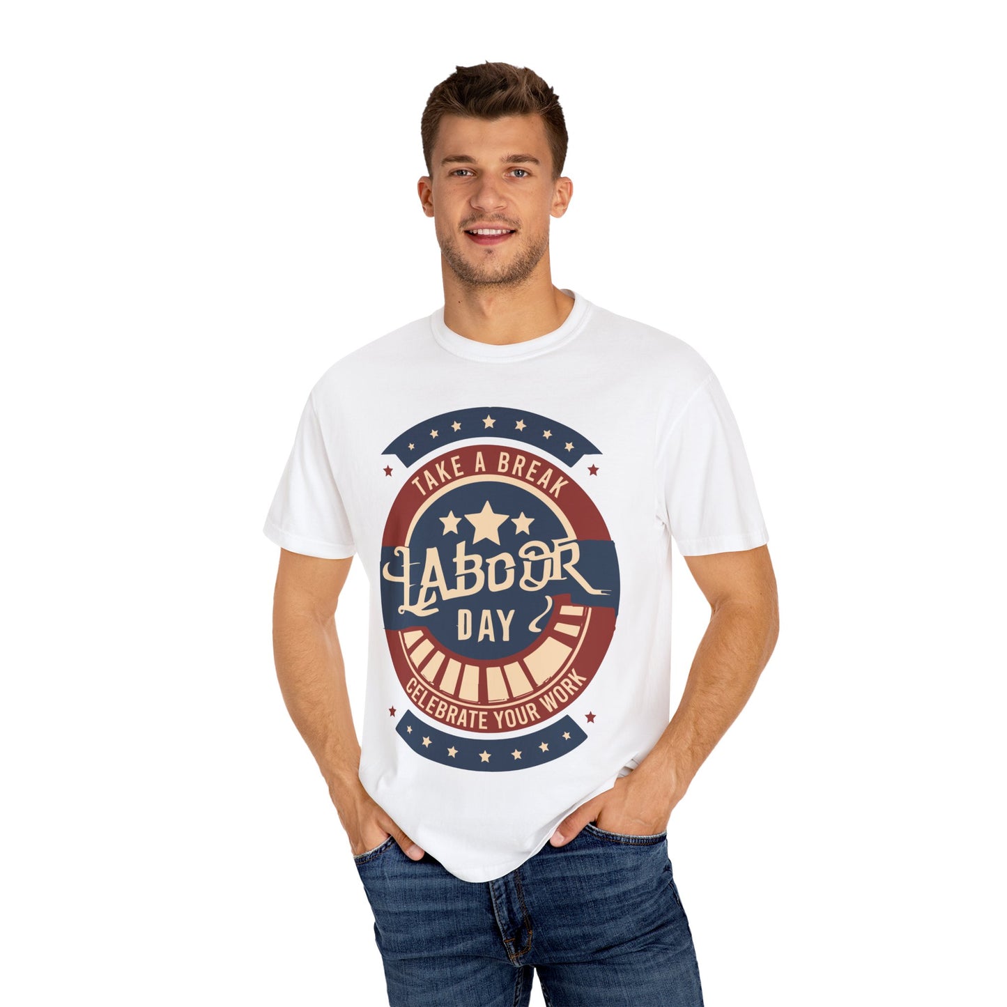 Shop our Labor Strong Iconic Labor Day T-Shirt white color