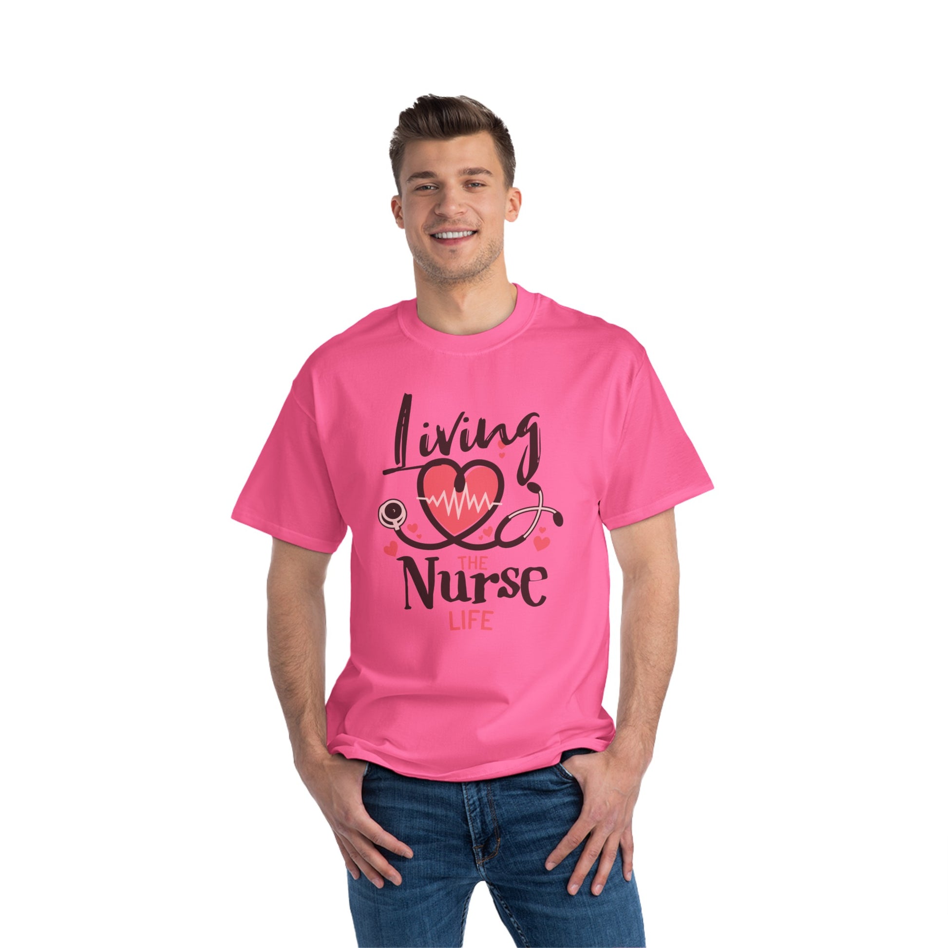 A Global Force for Healing Loving Nurses pink T-shirts