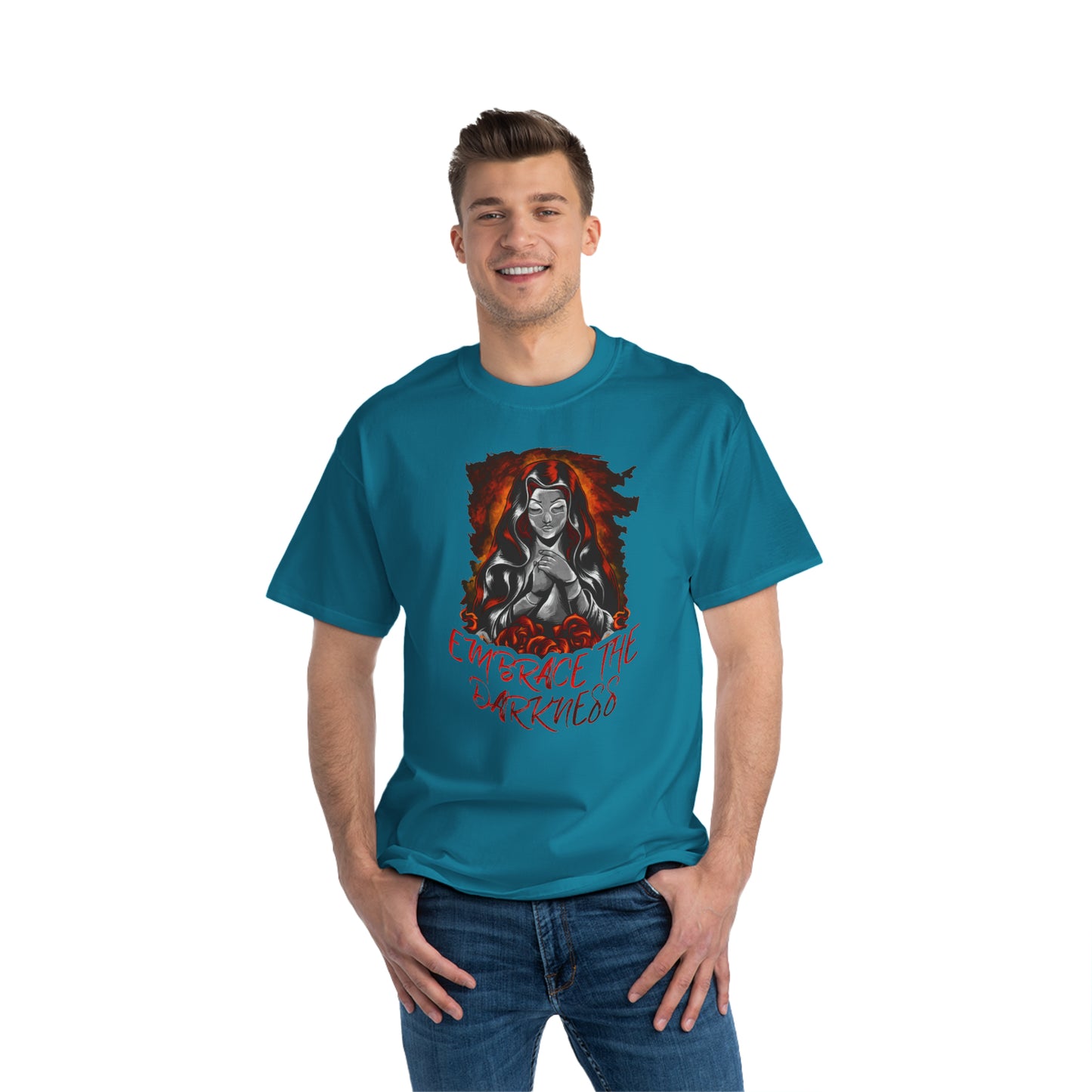 Beefy-T® short-sleeve T-Shirt, Embrace the Darkness