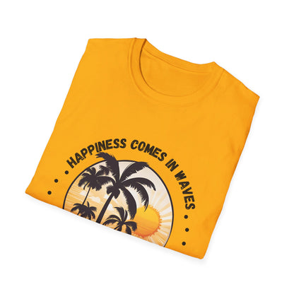 Happiness Comes in Waves Unisex Softstyle T-Shirt