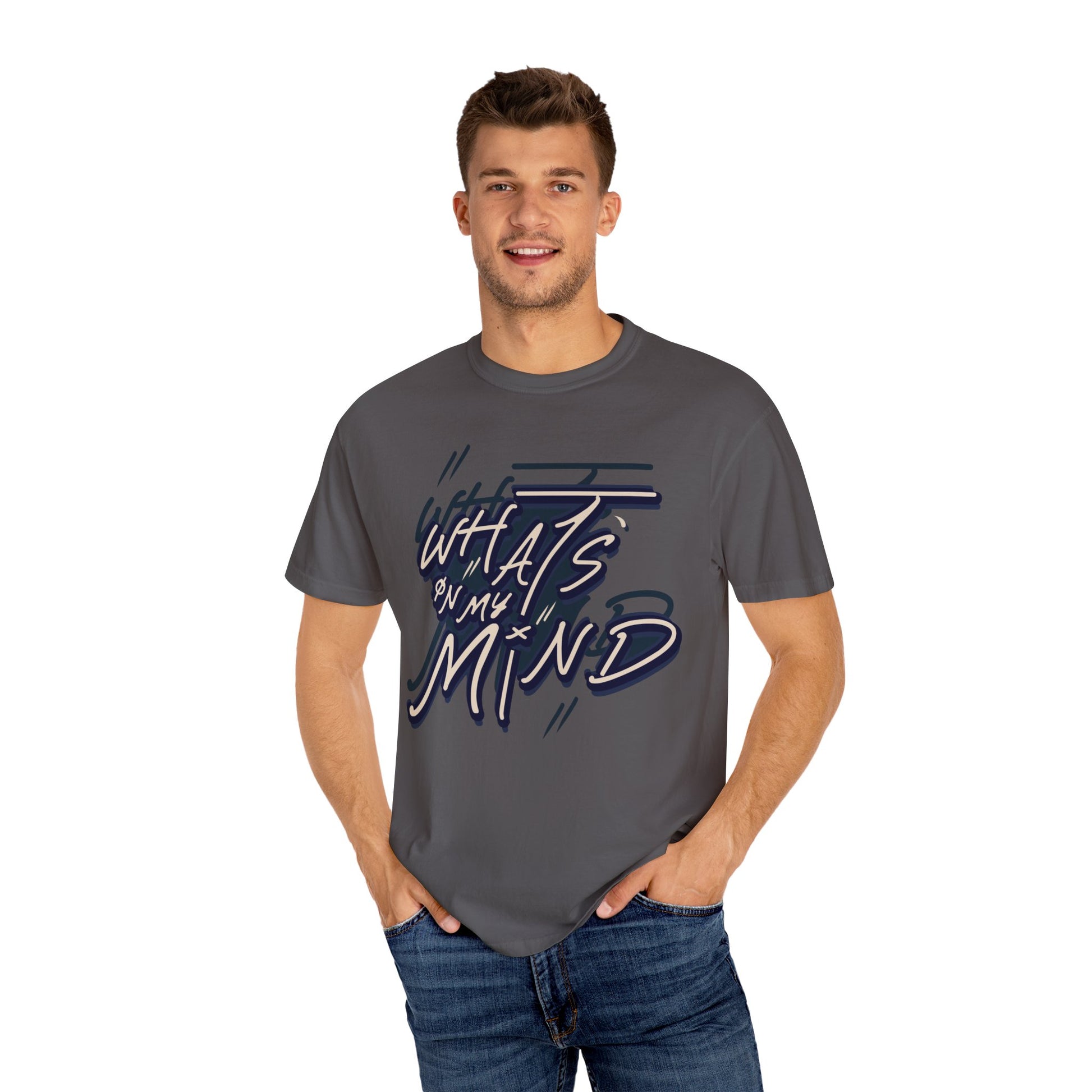 What's on Your Mind? t-shirt design, an artistic print 