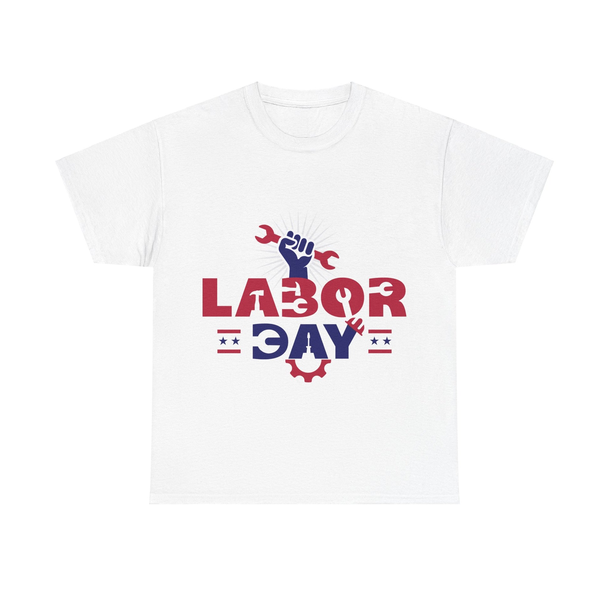 Labor Day T-Shirt Design - Workforce Tribute white Tee