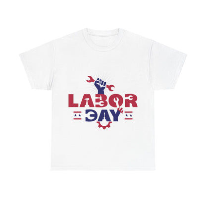 Labor Day T-Shirt Design - Workforce Tribute white Tee