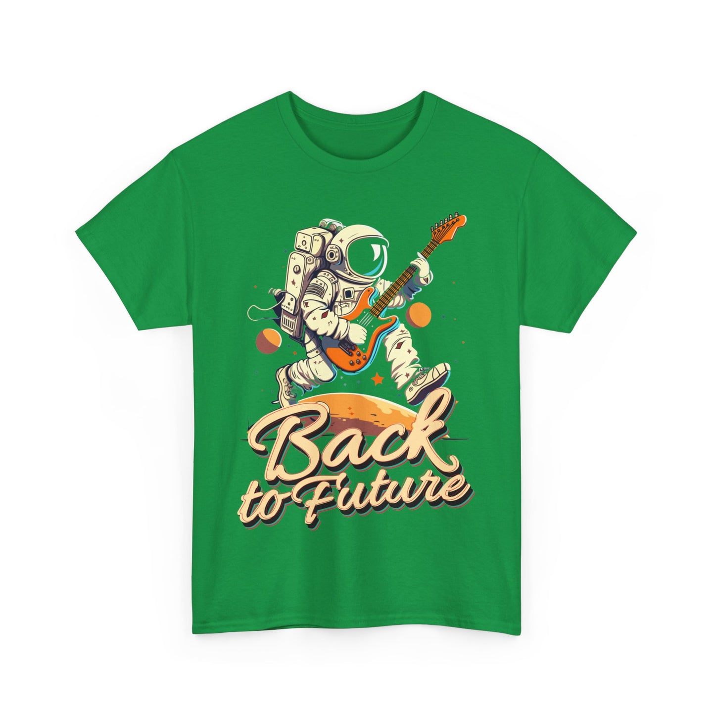 Back to the Future: Rock Out in Space Unisex Heavy Cotton Tee