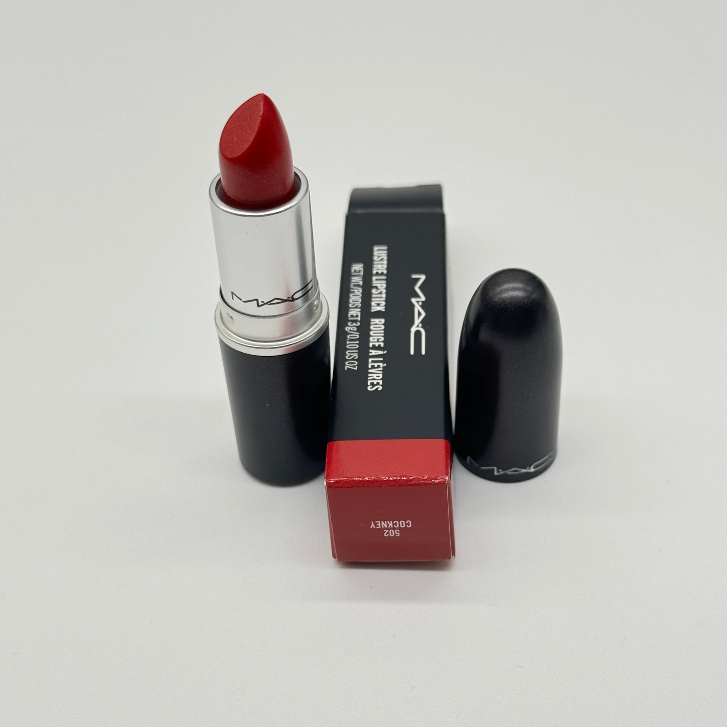 MAC Lustreglass Sheer-Shine Lipstick 502 Cockney 0.1 Oz / 3g