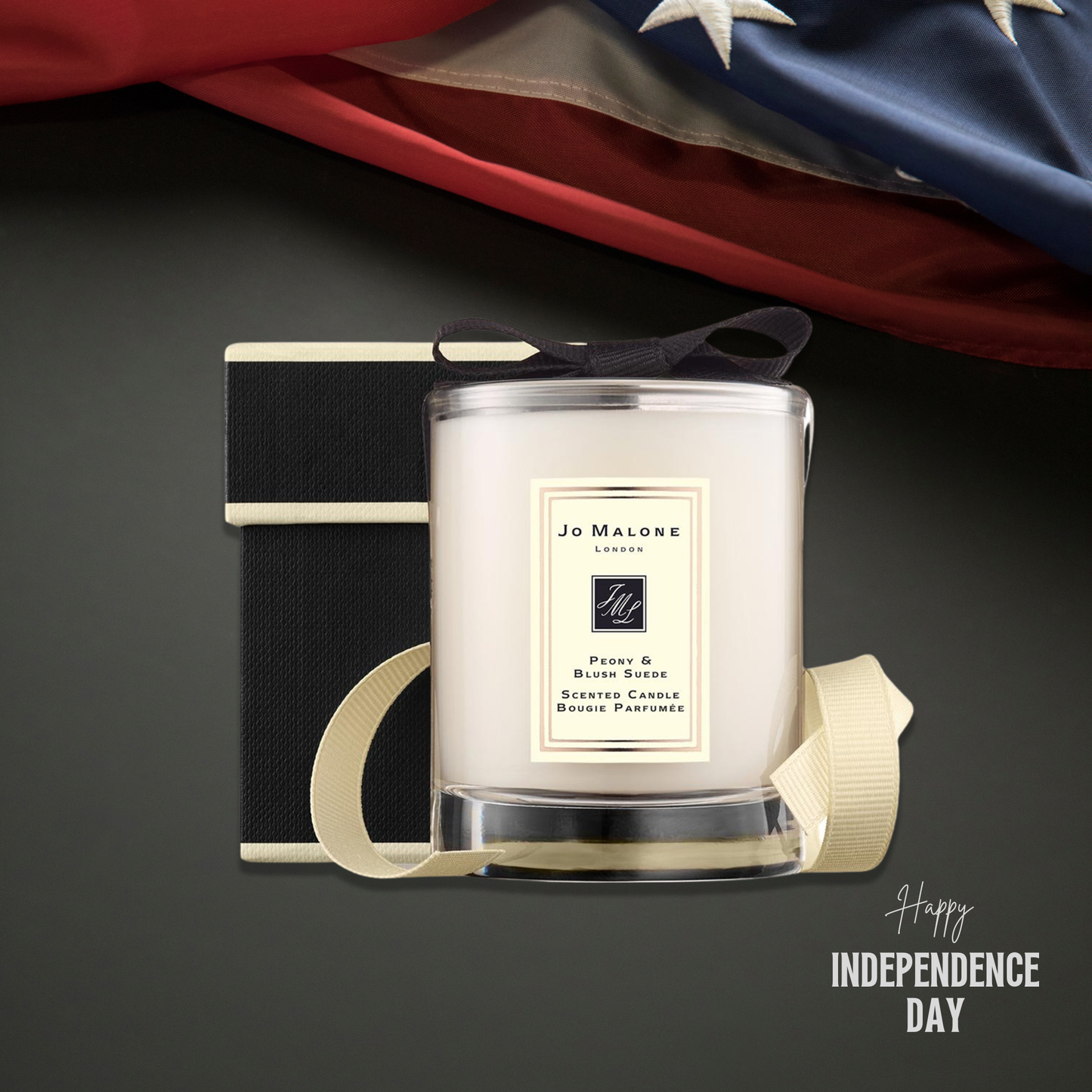 Jo Malone Scented Candle in Peony & Blush Suede 4th of july