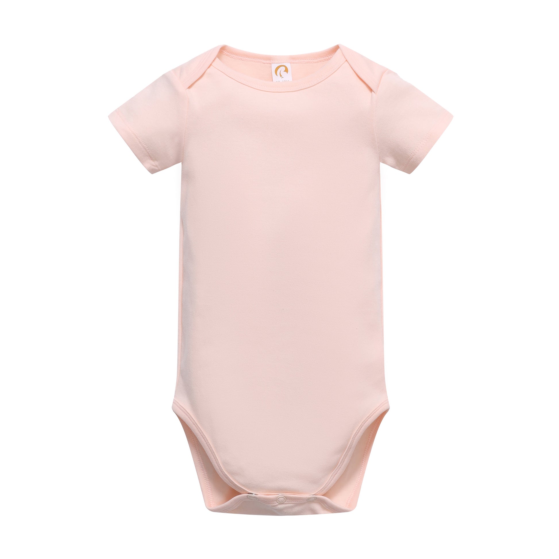 Unisex Beonon baby bodysuits, short sleeve, organic, pink