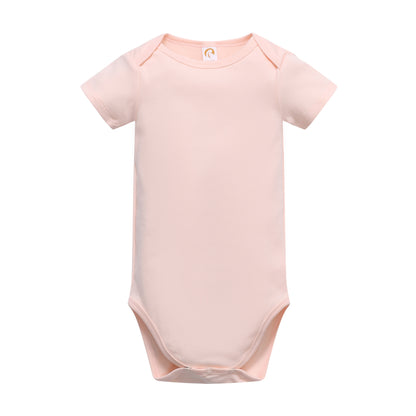 Unisex Beonon baby bodysuits, short sleeve, organic, pink