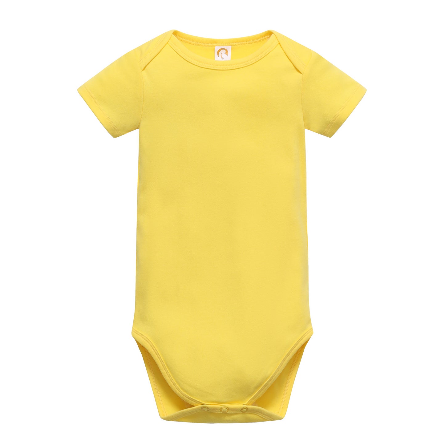 Unisex Beonon baby bodysuits, short sleeve, organic, yellow