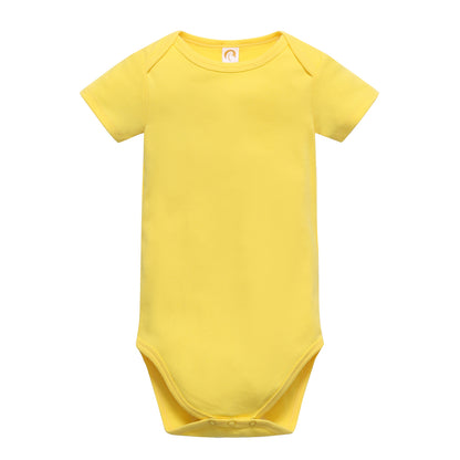 Unisex Beonon baby bodysuits, short sleeve, organic, yellow