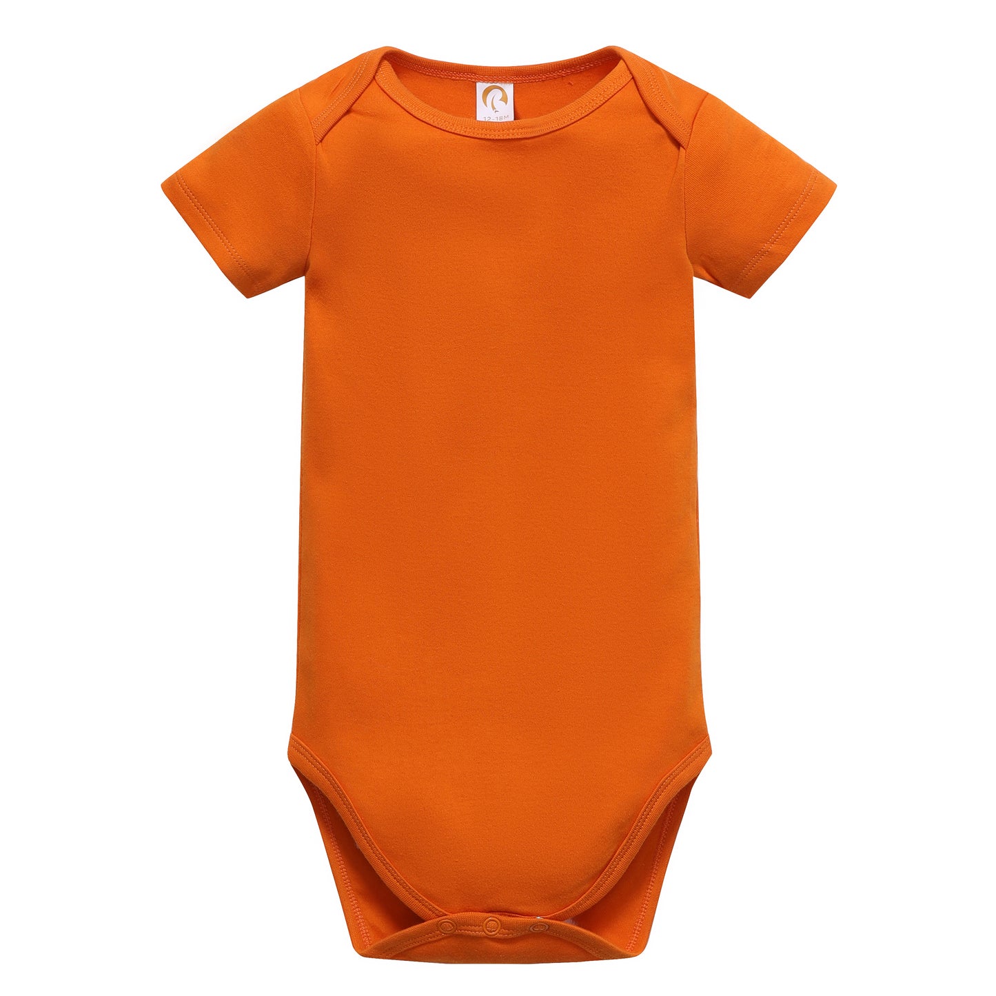 Unisex Beonon baby bodysuits, short sleeve, organic, orange